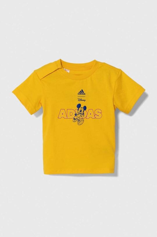 

Хлопковая футболка для детей adidas, желтый