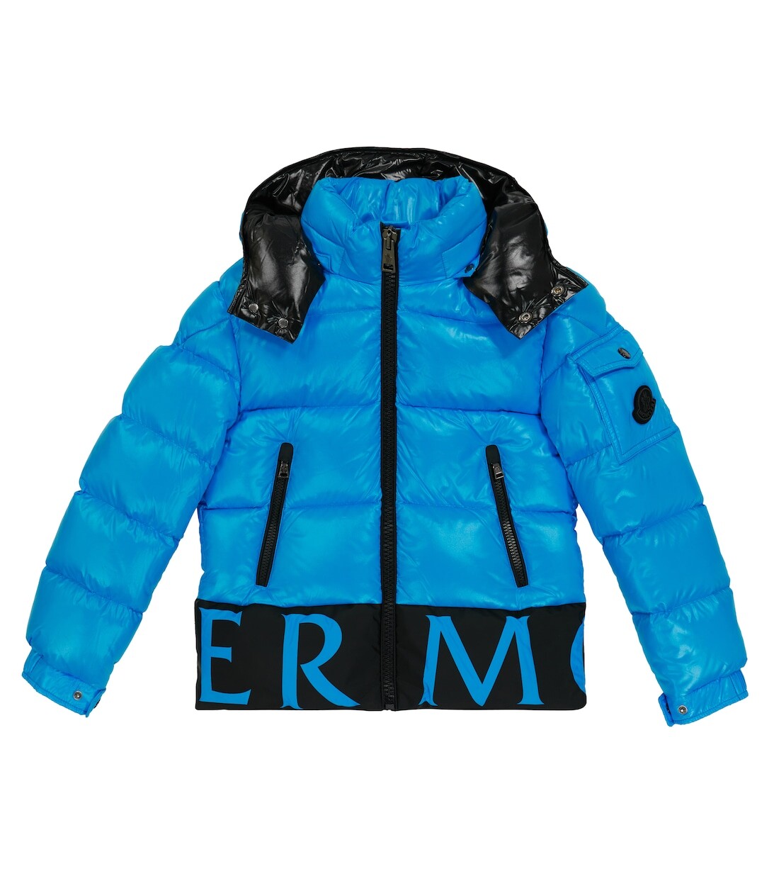 

Стеганый пуховик Pervin Moncler Enfant, синий