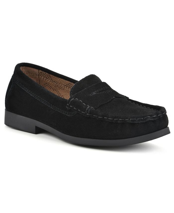 

Женские лоферы цвета кешью White Mountain, цвет Black Suede