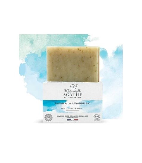 

Органическое мыло со слизью улитки, Лаванда, тонизирующее, COSMOS ORGANIC, 100 г Mlle Agathe