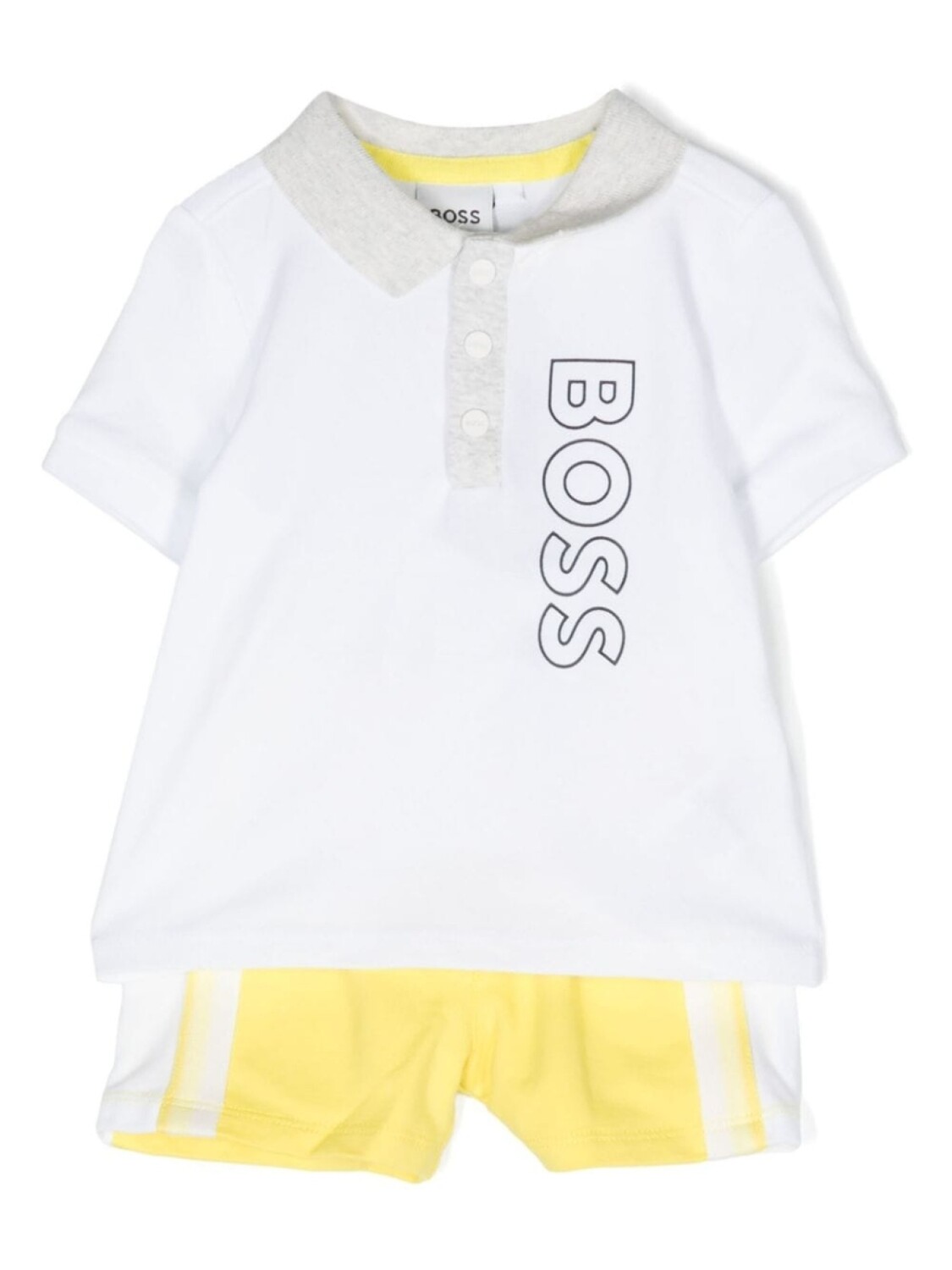 

BOSS Kidswear комплект из футболки и шортов с логотипом, белый