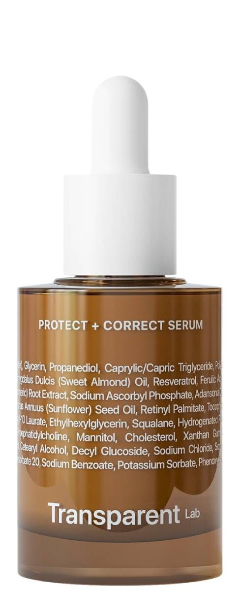 Сыворотка для лица Transparent Lab Protect + Correct Serum, 30 мл куркума вкусмастер 10г