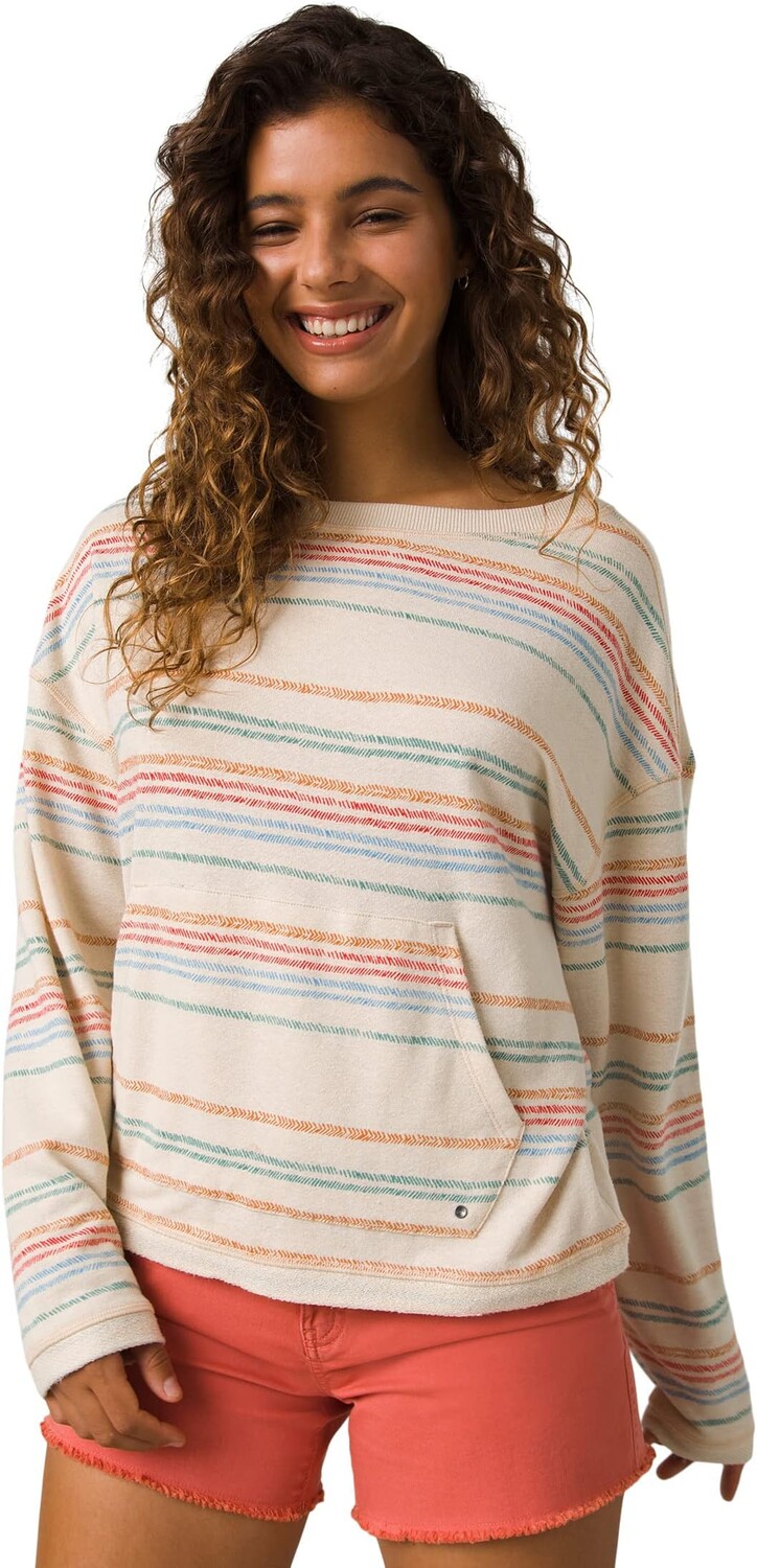 

Топ Cozy Up Suncation Prana, цвет Canvas Multi Stripe