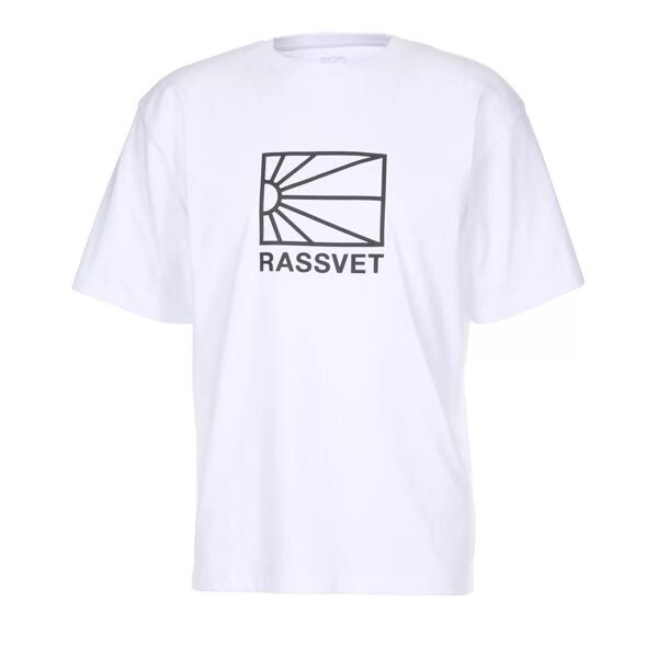 

Футболка t-shirt mit logo-print white Rassvet, белый