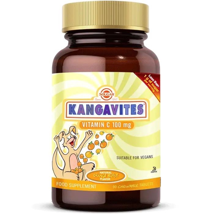 Solgar Kangavites Витамин С 100 мг 90 таблеток solgar витамин c с плодами шиповника 1500 мг 90 таблеток