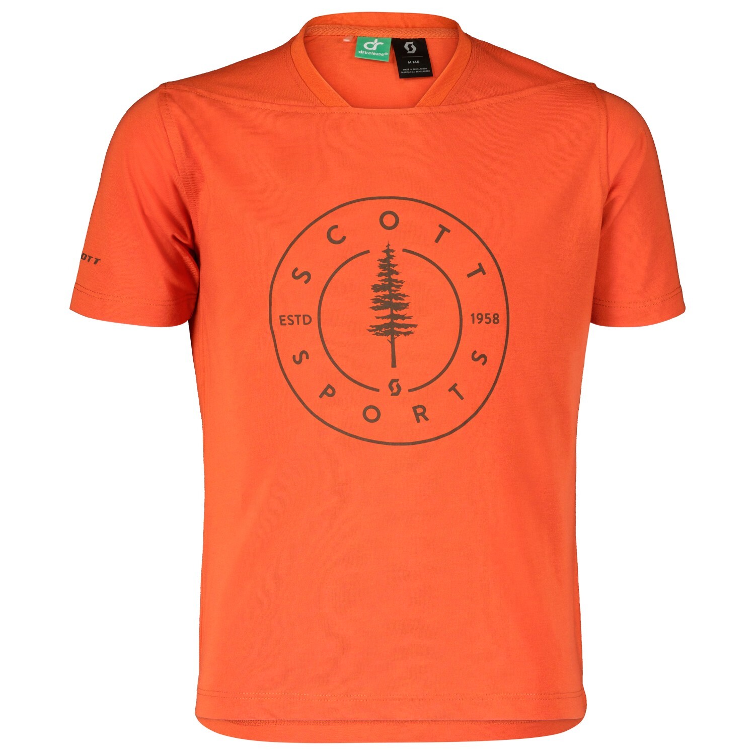 

Функциональная рубашка Scott Kid's Trail Flow 10 Dri S/S, цвет Braze Orange