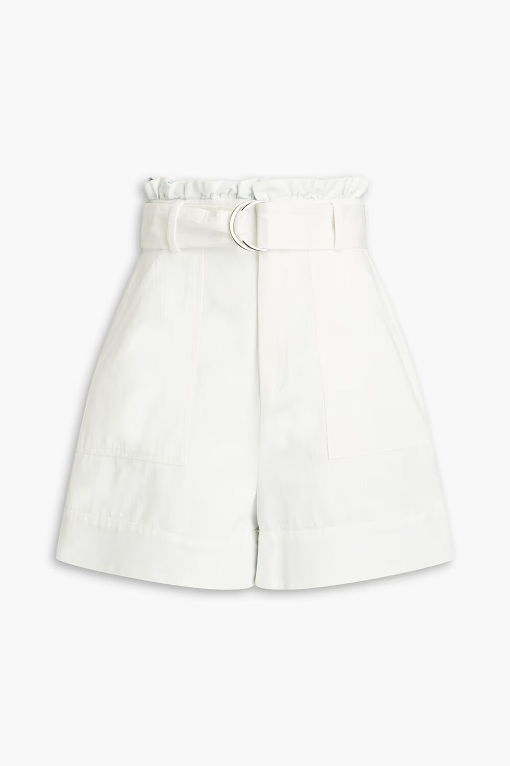 

Шорты из хлопкового твила с поясом Solid & Striped, цвет Off-white