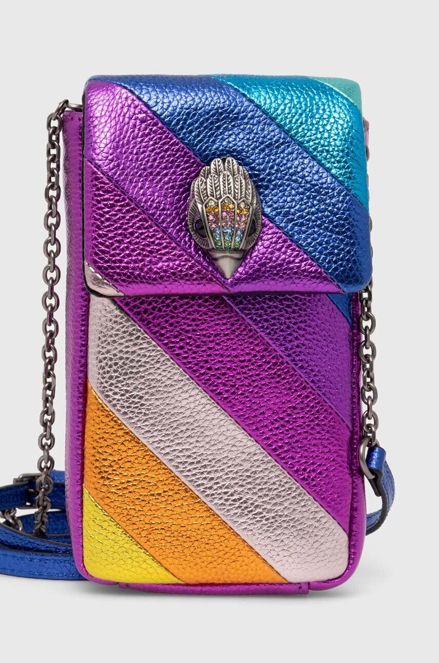 

Кожаная сумка Kurt Geiger London KENSINGTON PHONE BAG, розовый