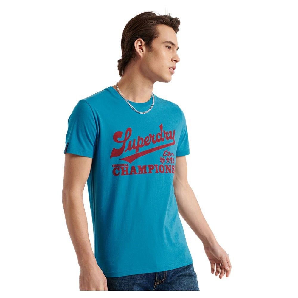 

Футболка с коротким рукавом Superdry Collegiate Graphic 185, синий