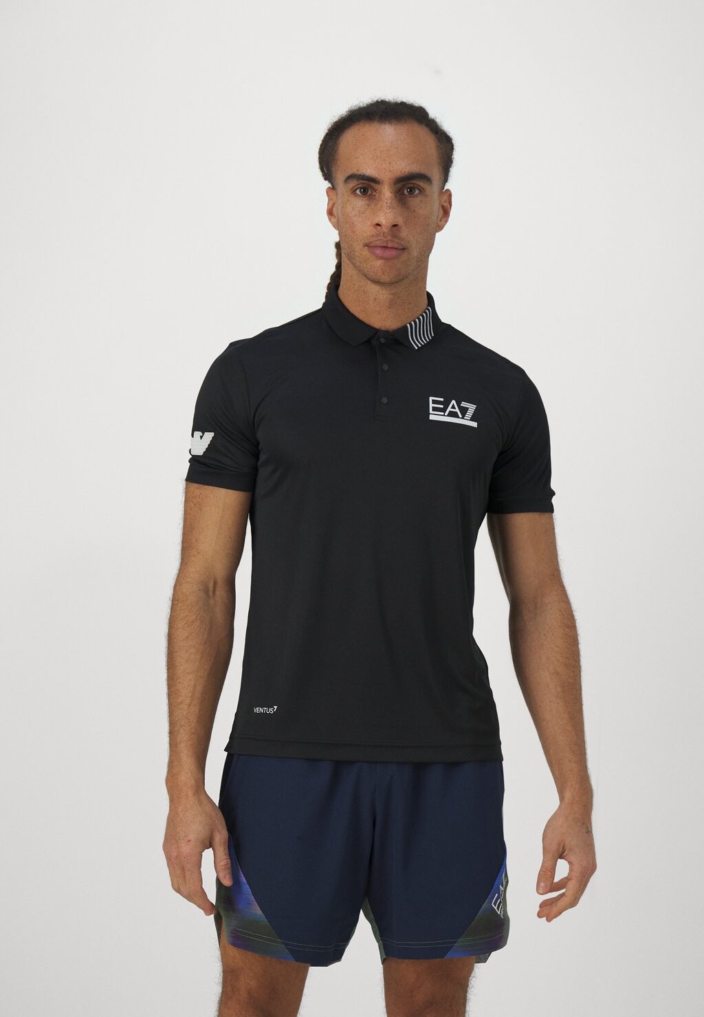 

Рубашка-поло TENNIS PRO EA7 Emporio Armani, цвет black