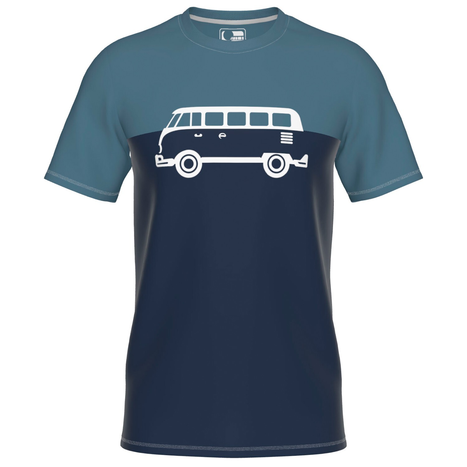 

Футболка Elkline Four Wheels To Freedom Träumweiter, цвет Dark Navy/Blue Grey