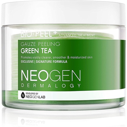 Dermalogy Bio Peel Gauze Peeling Green Tea Отшелушивающие подушечки премиум-класса, 30 подушечек, 200 мл, Neogen