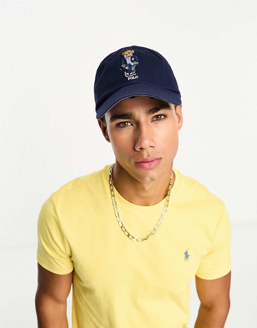 

Темно-синяя бейсболка из твила Polo Ralph Lauren