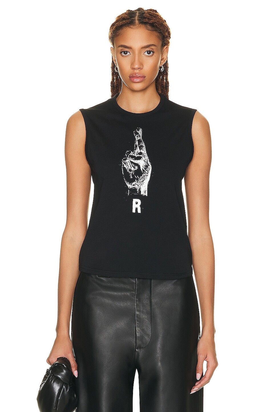 

Топ Raf Simons Jersey Tank, черный