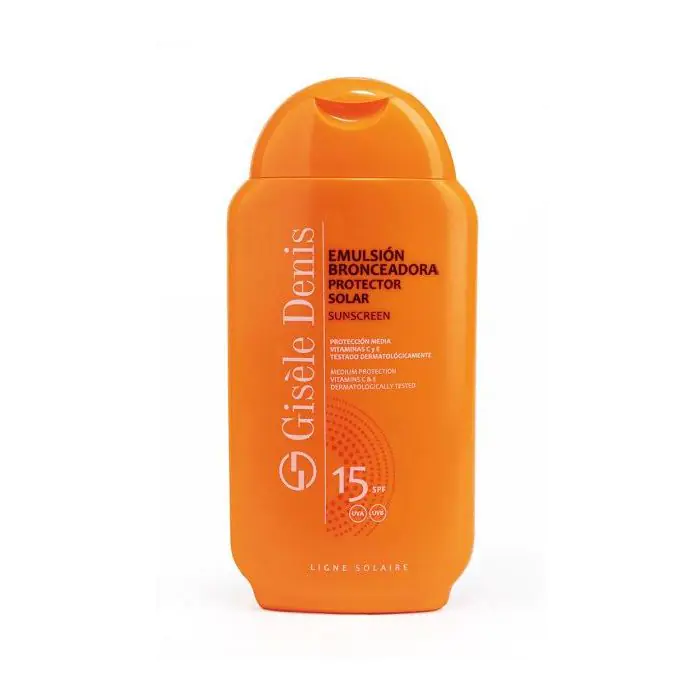 

Солнцезащитный крем emulsión bronceadora protector solar spf 15 Gisele Denis, количество 1 штука