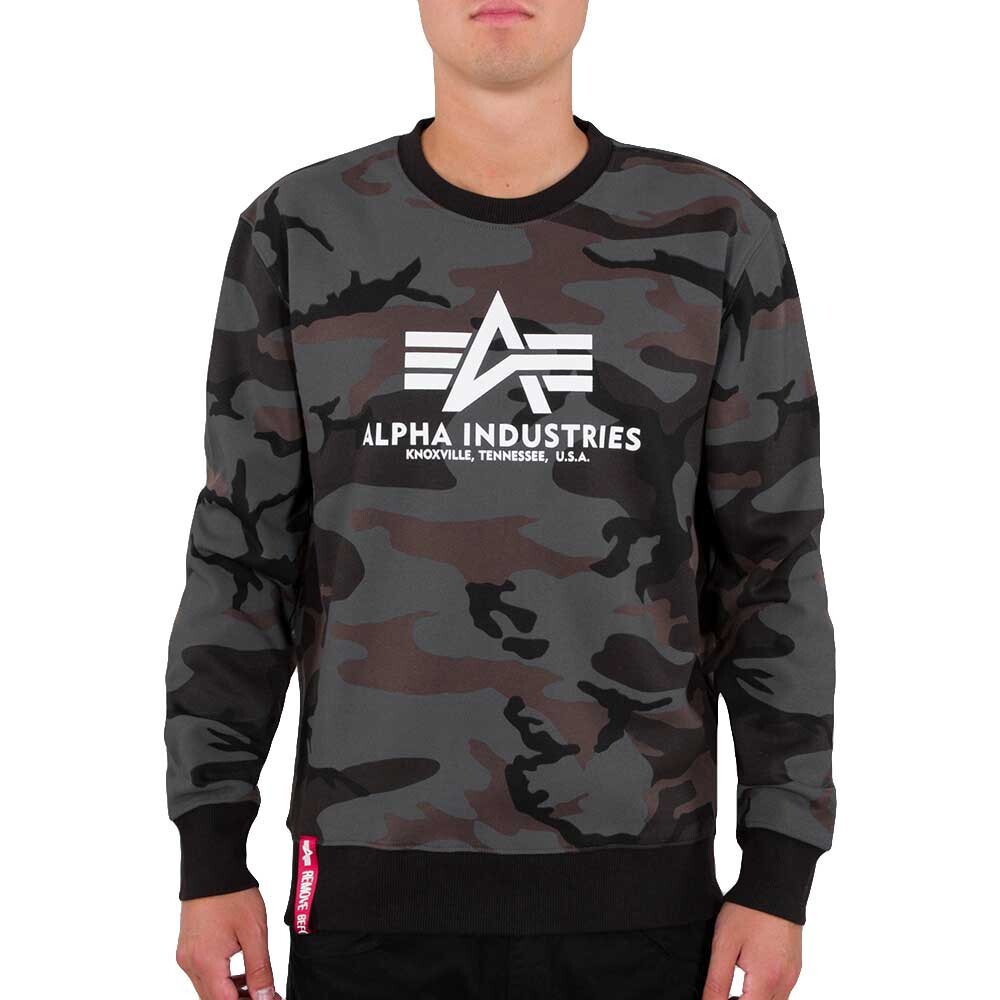 

Толстовка Alpha Industries Basic Camo, серый