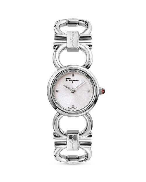 

Часы Salvatore Double Gancini, 22 мм Ferragamo, цвет Silver