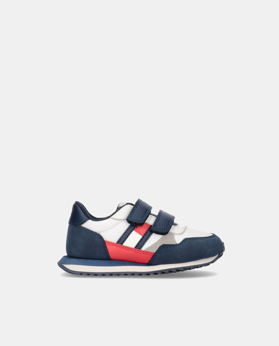 

Низкие кроссовки для мальчиков с двойной застежкой-липучкой Tommy Hilfiger, темно-синий