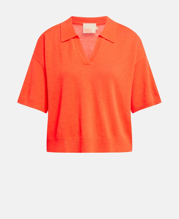 Кашемировая рубашка-поло , цвет Pumpkin Orange Absolut Cashmere