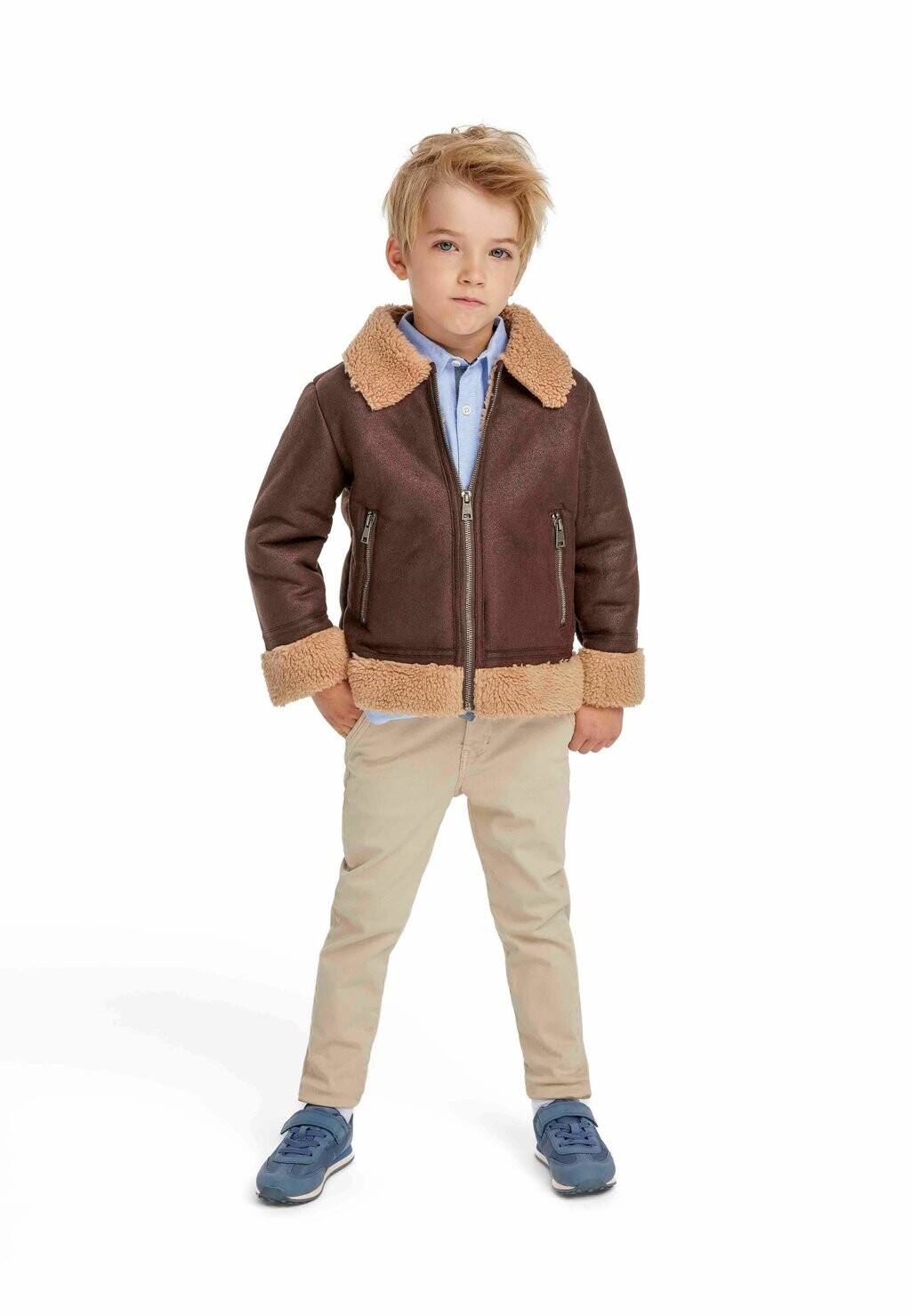 

Зимняя куртка FUR STANDARD MINOTI, цвет brown sand