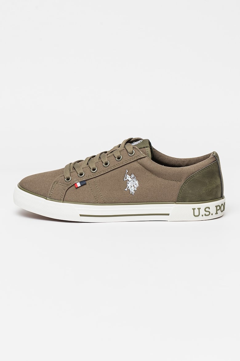 

Текстильные кроссовки из экокожи U S Polo Assn , зеленый