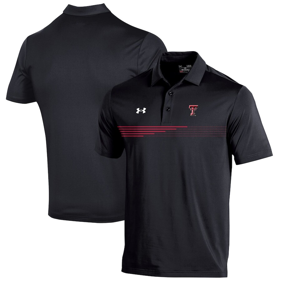 

Поло с коротким рукавом Under Armour Texas Tech Red Raiders, черный