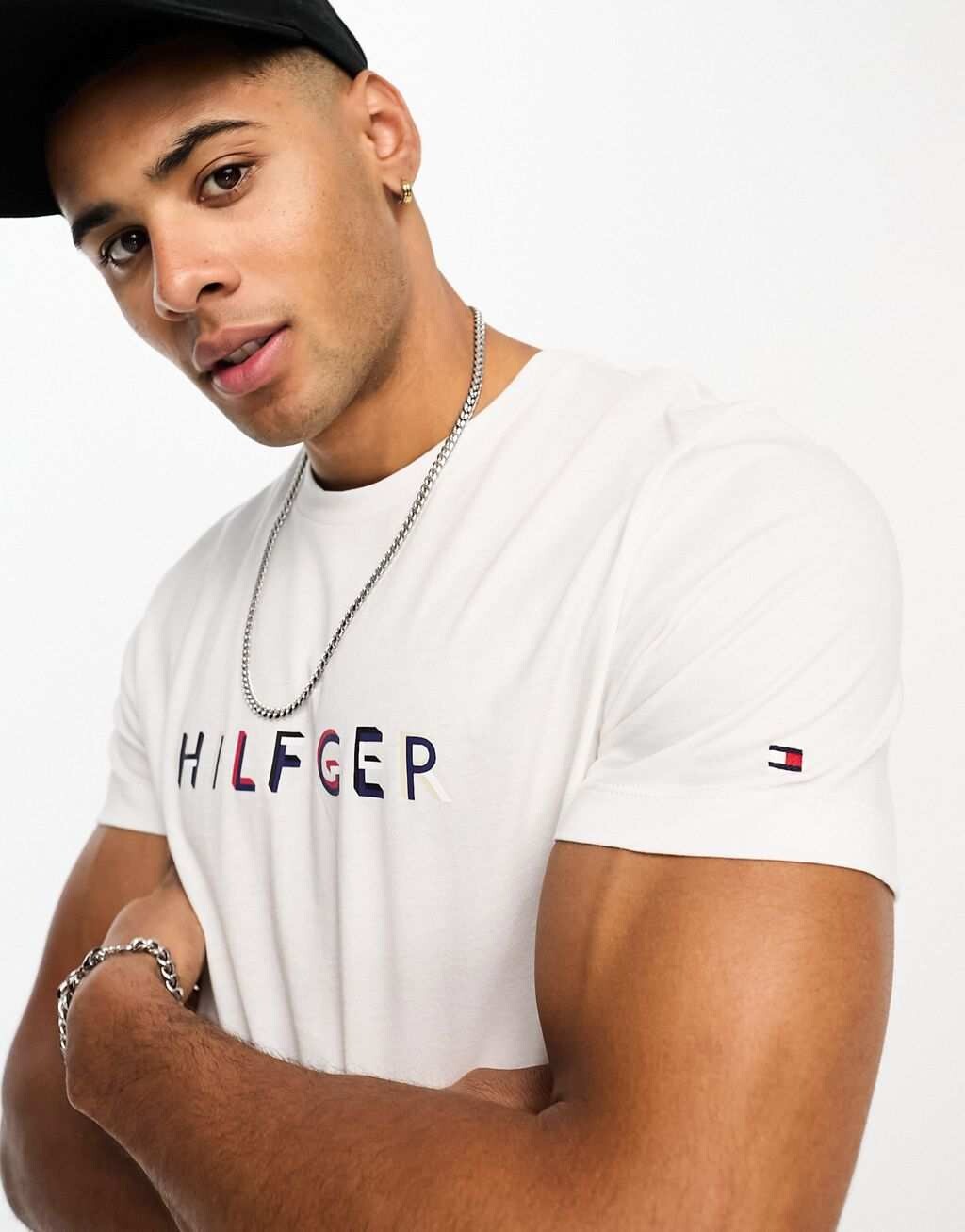

Белая свободная футболка Tommy Hilfiger