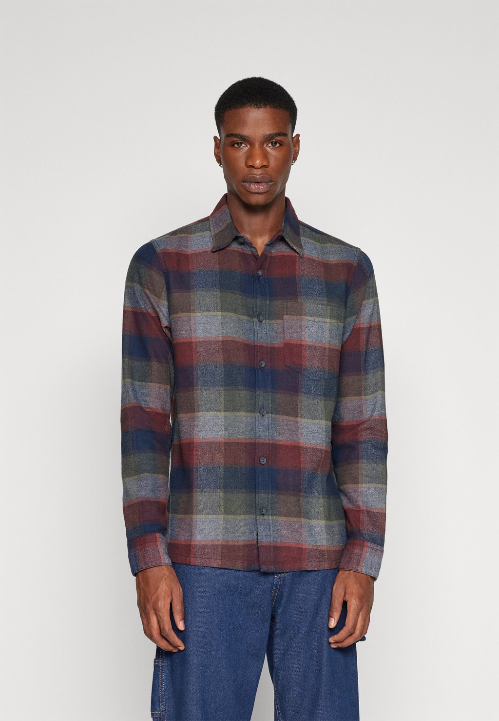 Рубашка Hooded Long Sleeve Flannel Shirt Hollister Co.