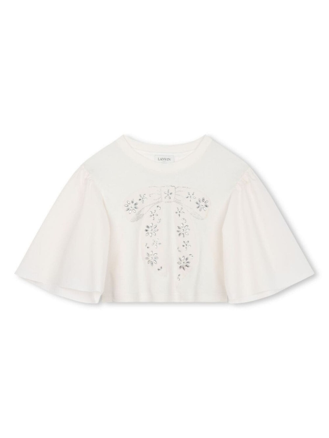 

Lanvin Enfant футболка с широкими рукавами, нейтральный цвет