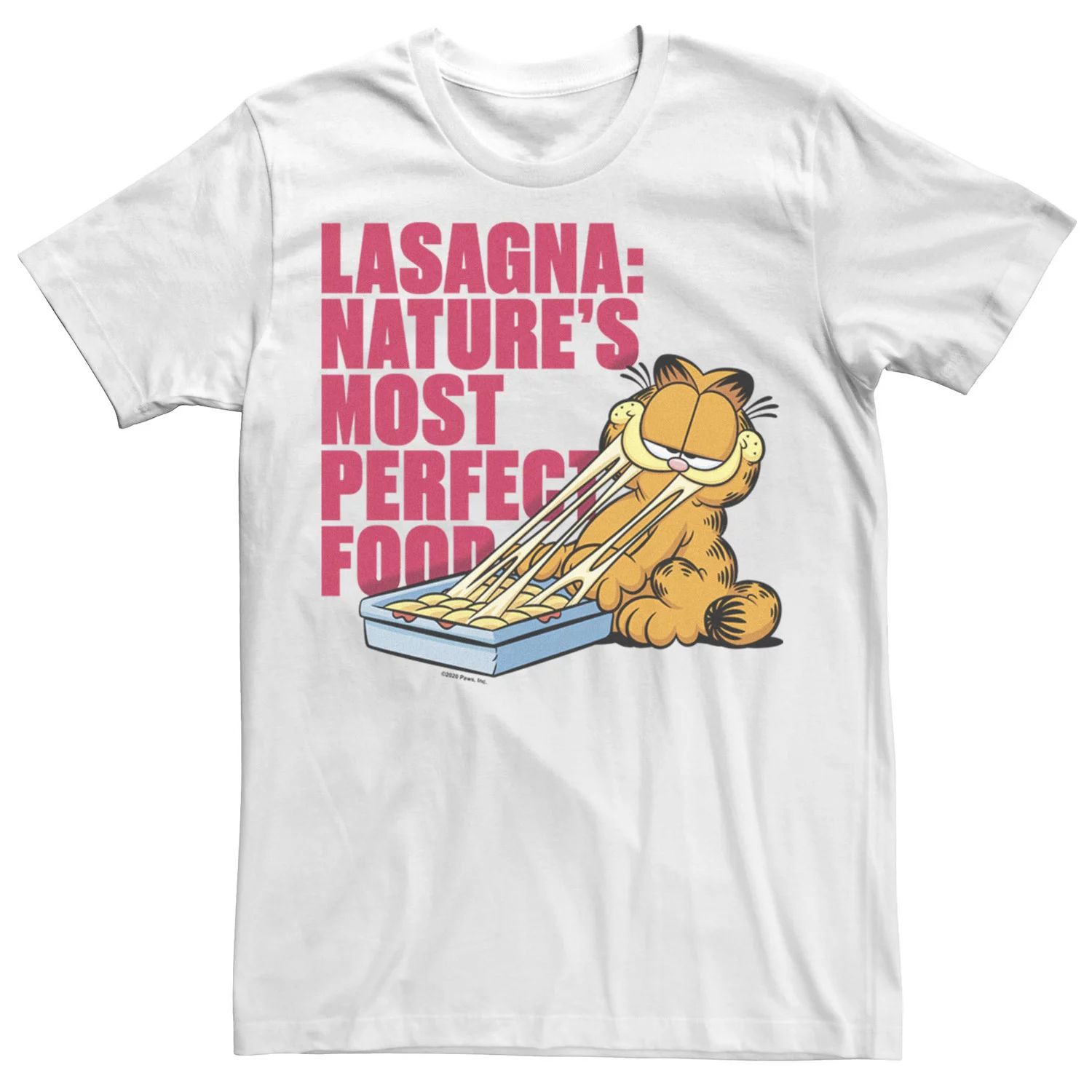 xbox игра microids garfield lasagna party Мужская футболка с едой Garfield Lasagna Food Licensed Character