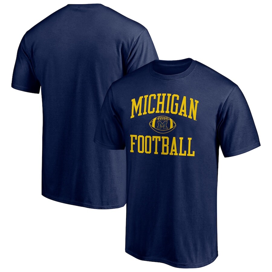 

Футболка с коротким рукавом Fanatics Branded Michigan Wolverines, нави