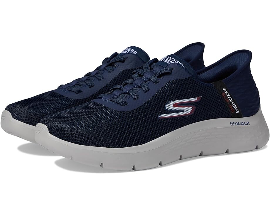 Кроссовки SKECHERS Performance Go Walk Flex Hands Up Hands Free Slip-Ins, темно-синий кроссовки skechers skechers solare fuse cosmic view темно синий