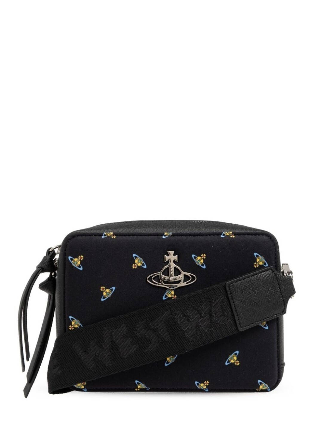

Vivienne Westwood сумка через плечо с круглой пластиной, черный