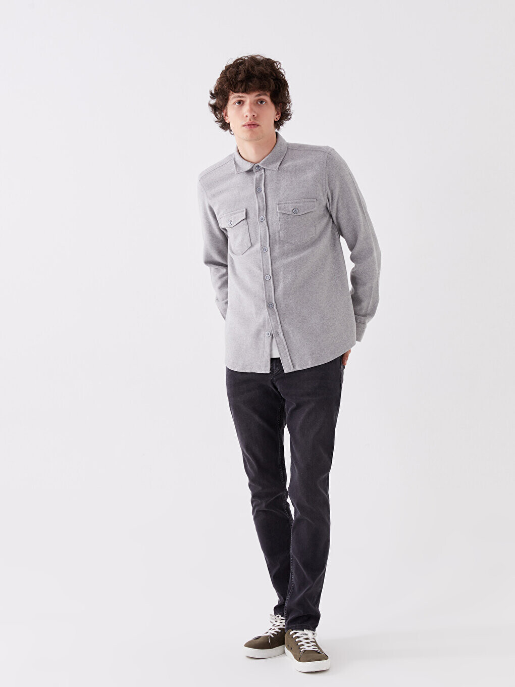 

Мужские джинсовые брюки 750 Slim Fit LCW Jeans, антрацит мытый