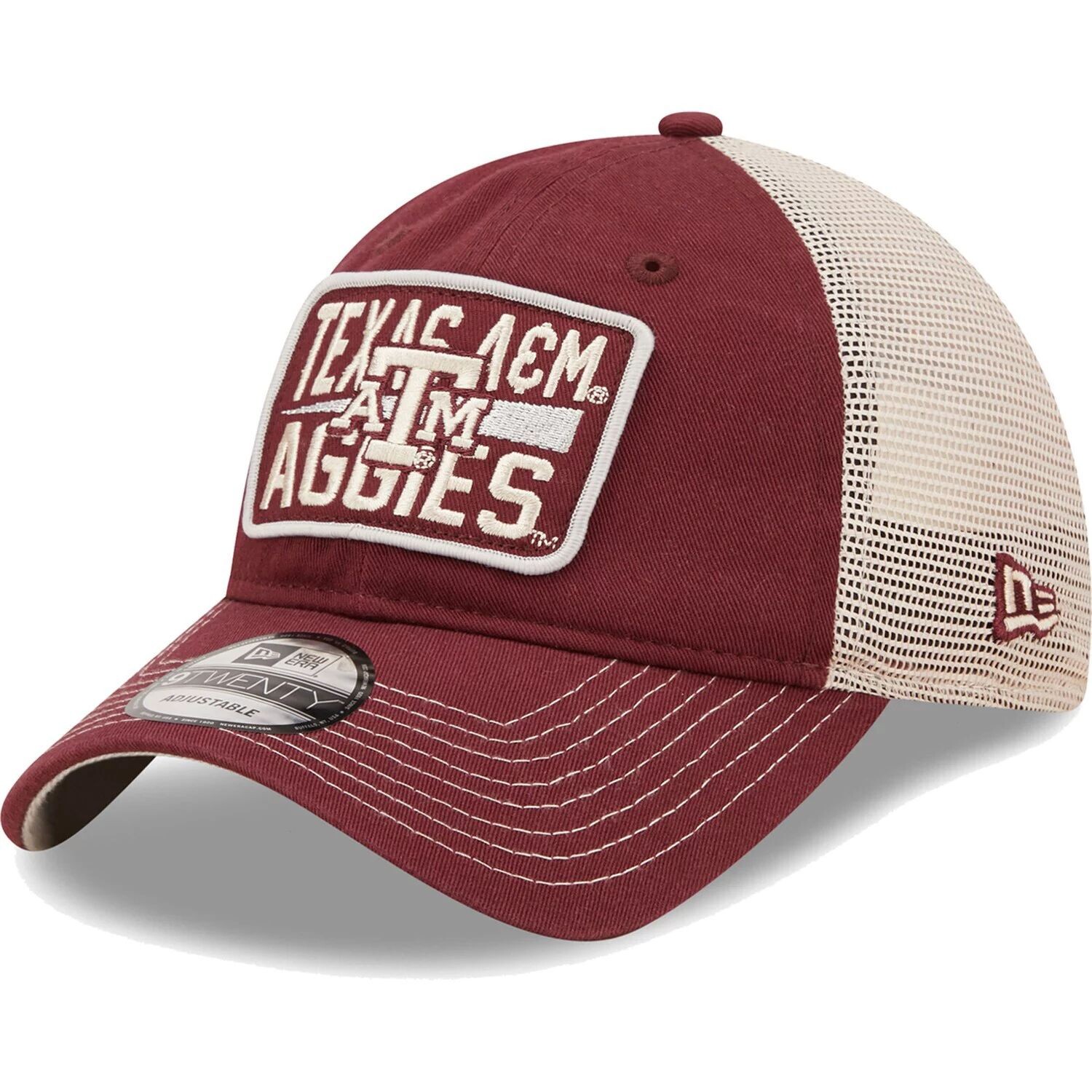 

Мужская регулируемая шляпа New Era Maroon/Natural Texas A&M Aggies Devoted 9TWENTY