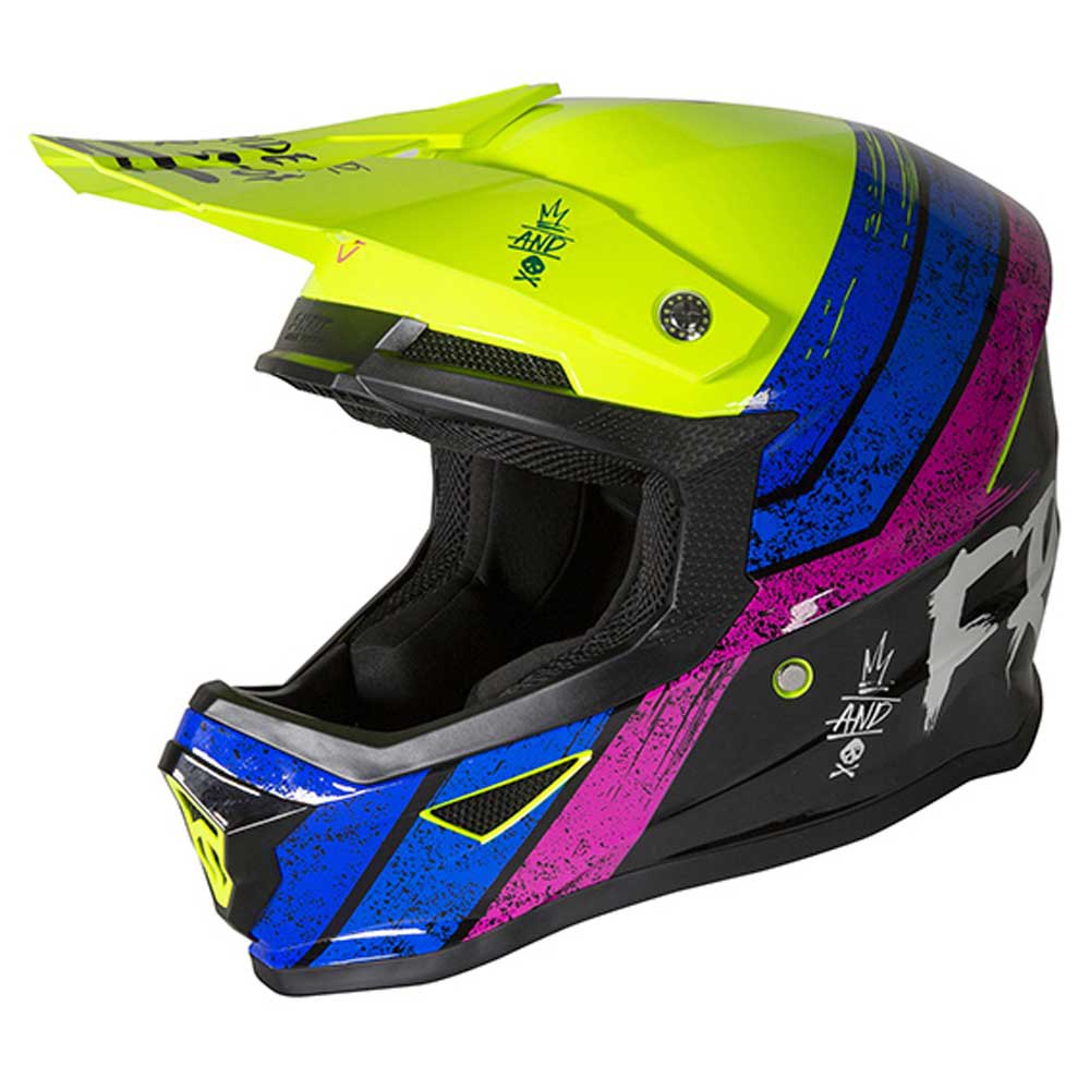 цена Шлем для мотокросса Freegun By Shot XP-4 Stripe, разноцветный