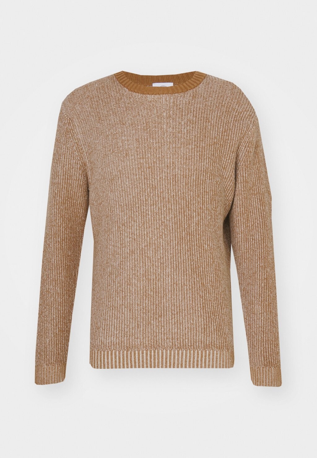

Джемпер CASHMERE BLEND MIX RIB CREW KNITID, коричневый