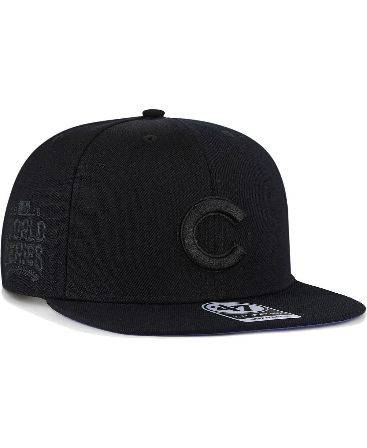 

Мужская кепка Chicago Cubs Black on Black Sure Shot Captain Snapback '47 Brand