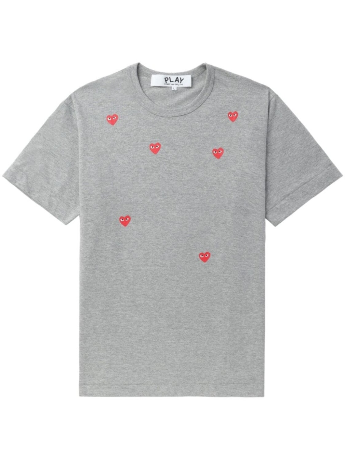 

Comme Des Garçons Play футболка Scattered Hearts, серый
