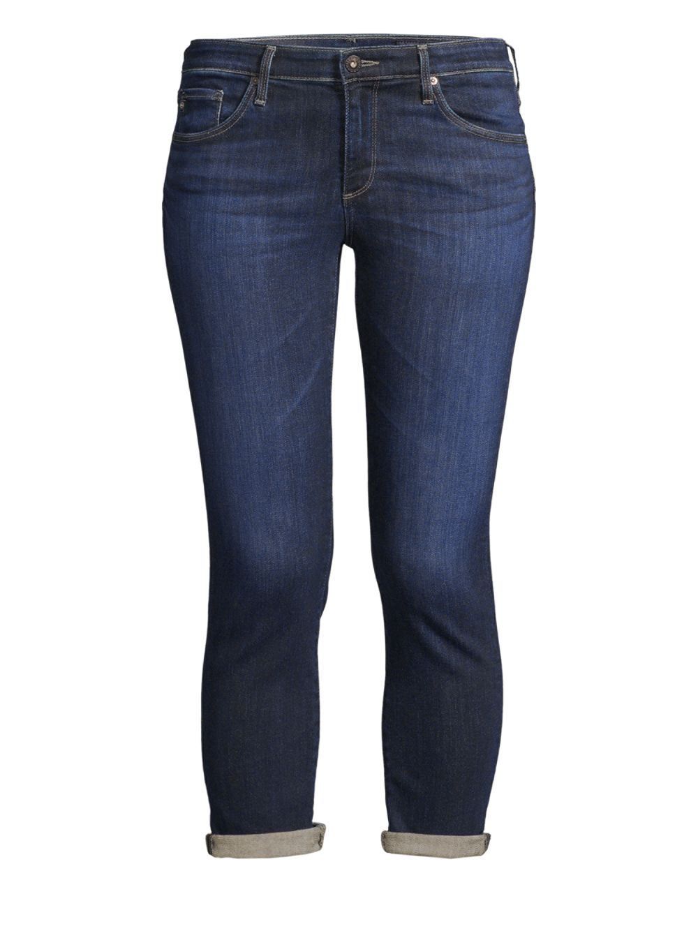 цена Укороченные джинсы-сигареты Prima с низкой посадкой AG Jeans