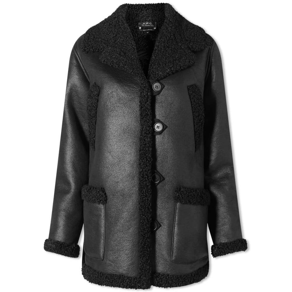 

A.P.C. Дубленка Clara, черный
