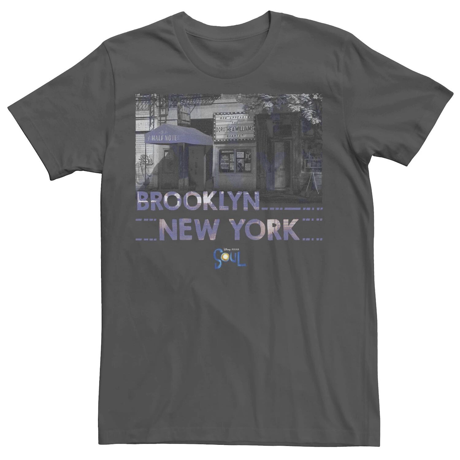 Мужская футболка Disney/Pixar Soul Brooklyn New York The Half Note с ...