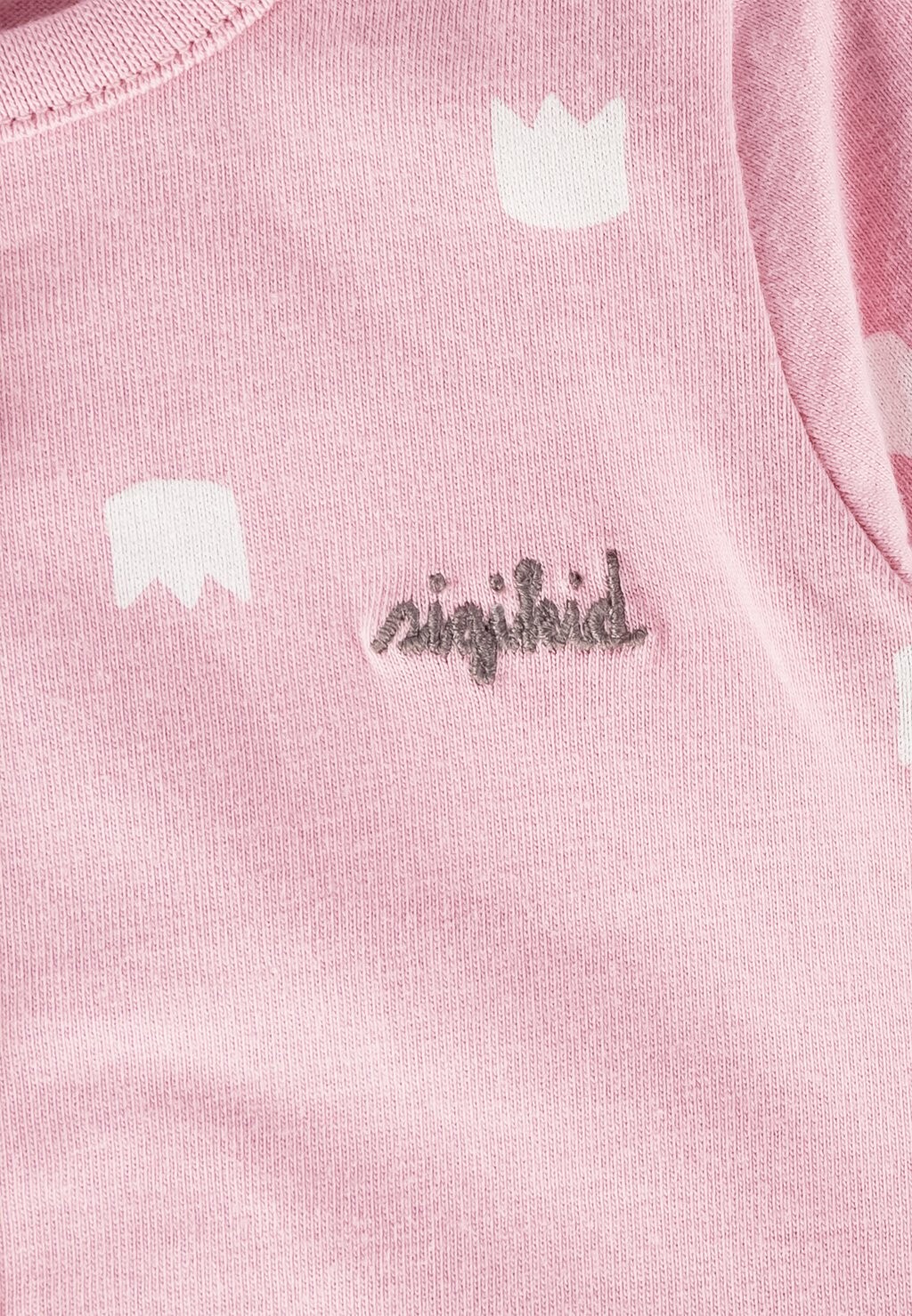 

Комбинезон MIT FÜSSCHEN UND KLAPPBÜNDCHEN AN DEN ÄRMELN sigikid, розовый