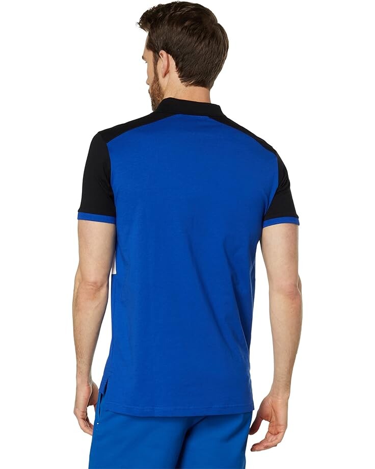 Поло U.S. POLO ASSN. Slim Fit Chest Stripe Color-Block Polo, цвет Blue Raft