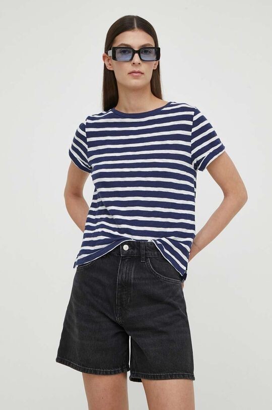 

Хлопковая футболка Levi's, темно-синий