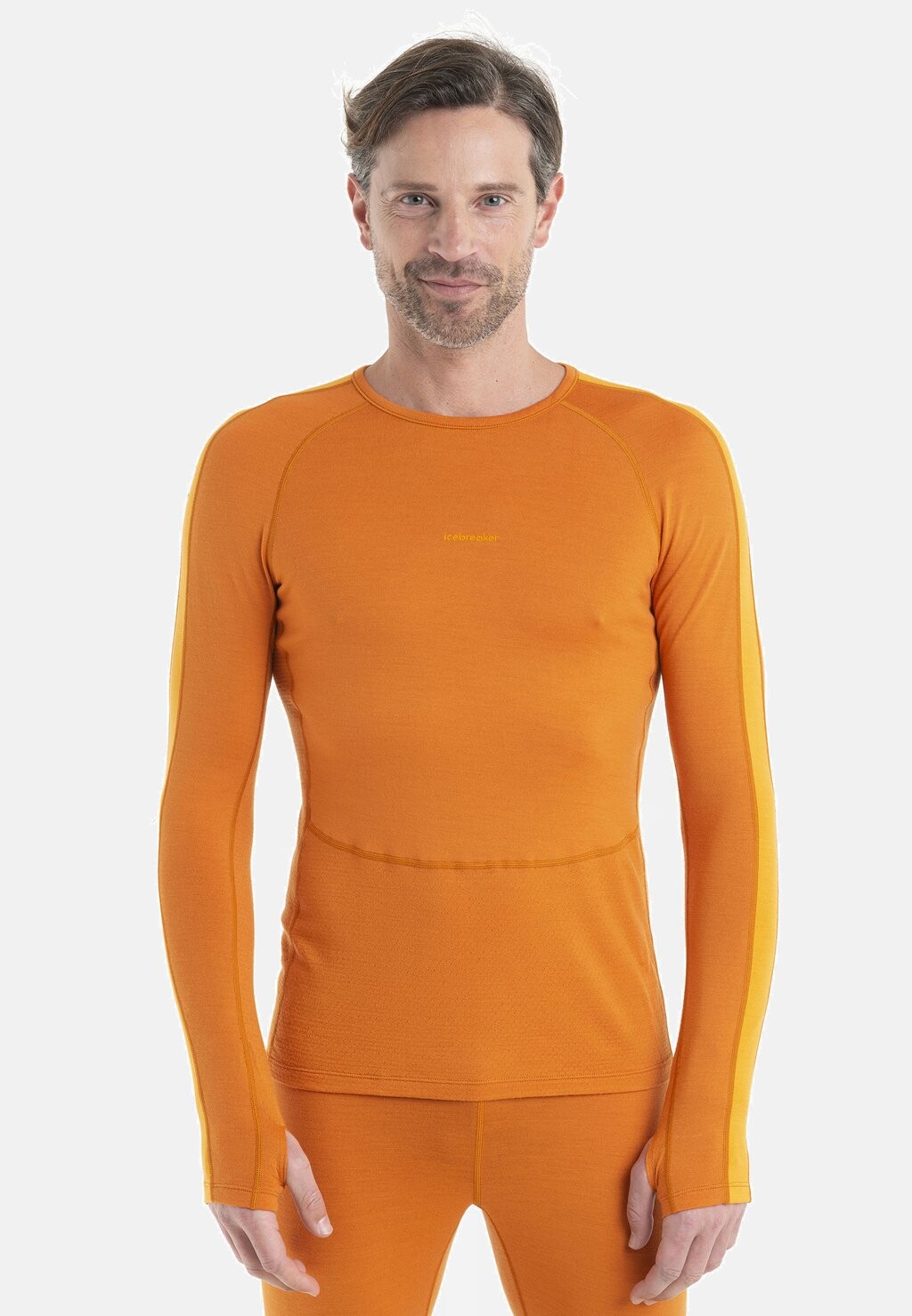 

Футболка с длинным рукавом Merino Zoneknit 260 Ls Crewe Icebreaker, цвет earth solar cb