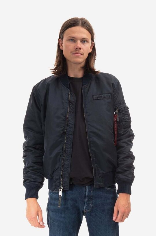 

Куртка-бомбер MA-1 VF Authentic Overdyed Alpha Industries, темно-синий
