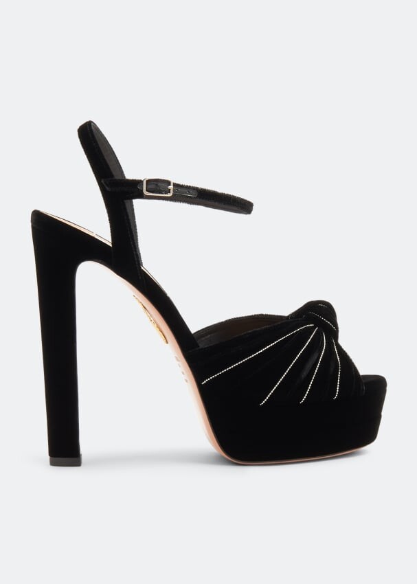 

Сандалии Aquazzura Atelier Plateau, черный