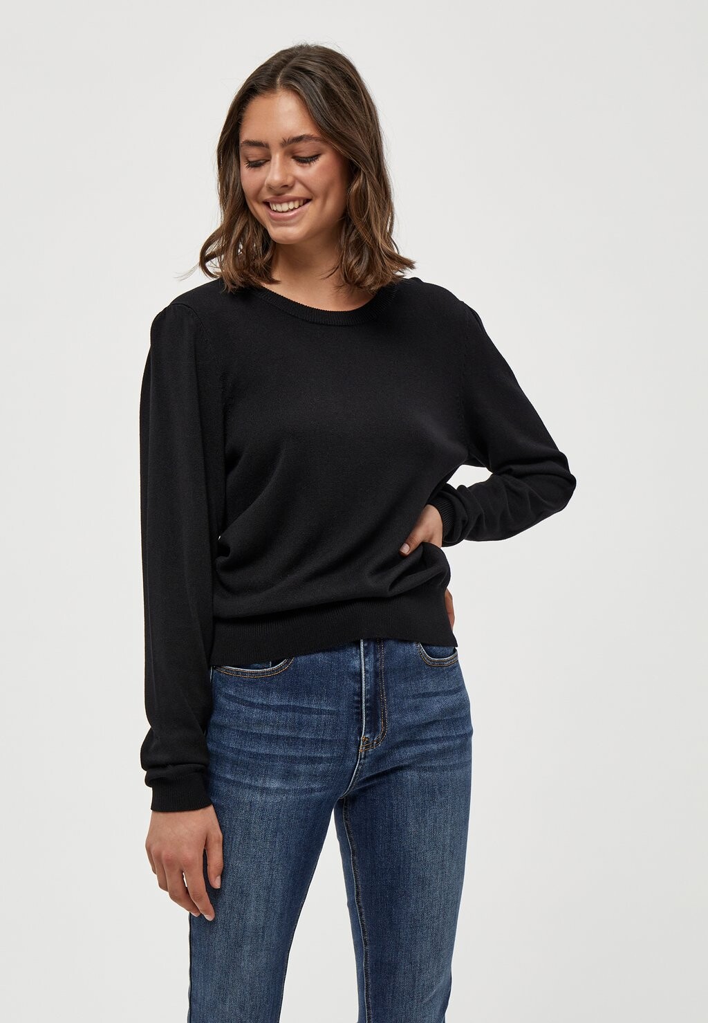 

Свитер PEPPERCORN Tana Puff Longsleeve, черный