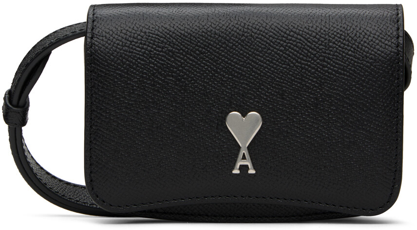 

Визитница Paris с ремешком Black Paris Ami Paris, цвет Black/Silver